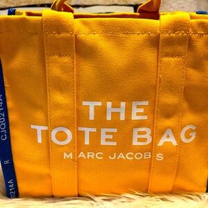 Marc Jacobs Yellow Canvas Tote Bag